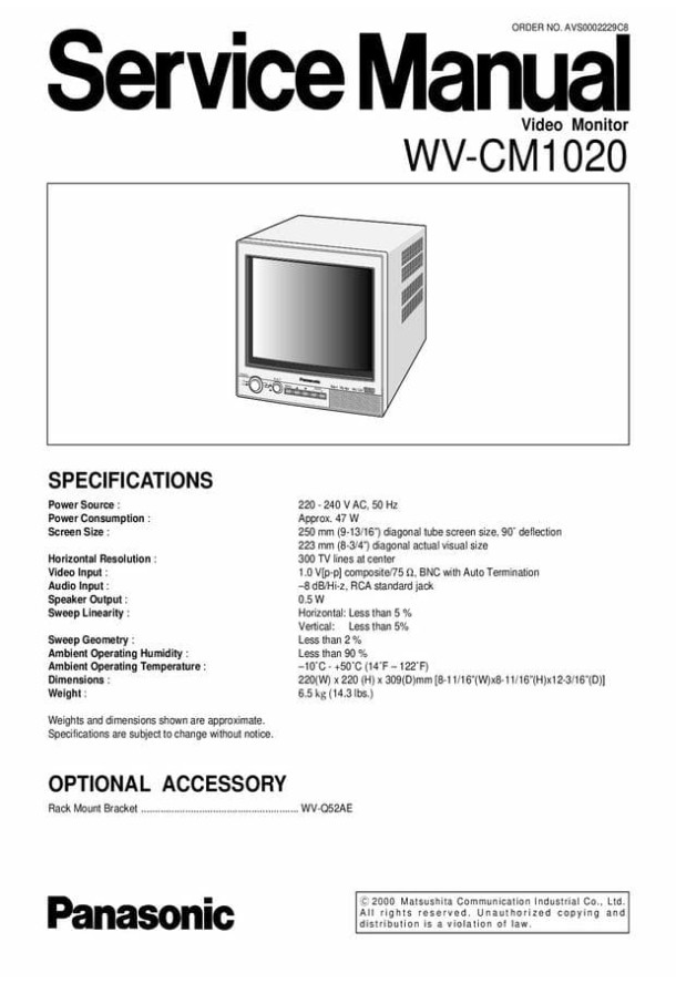 WV-CM1020